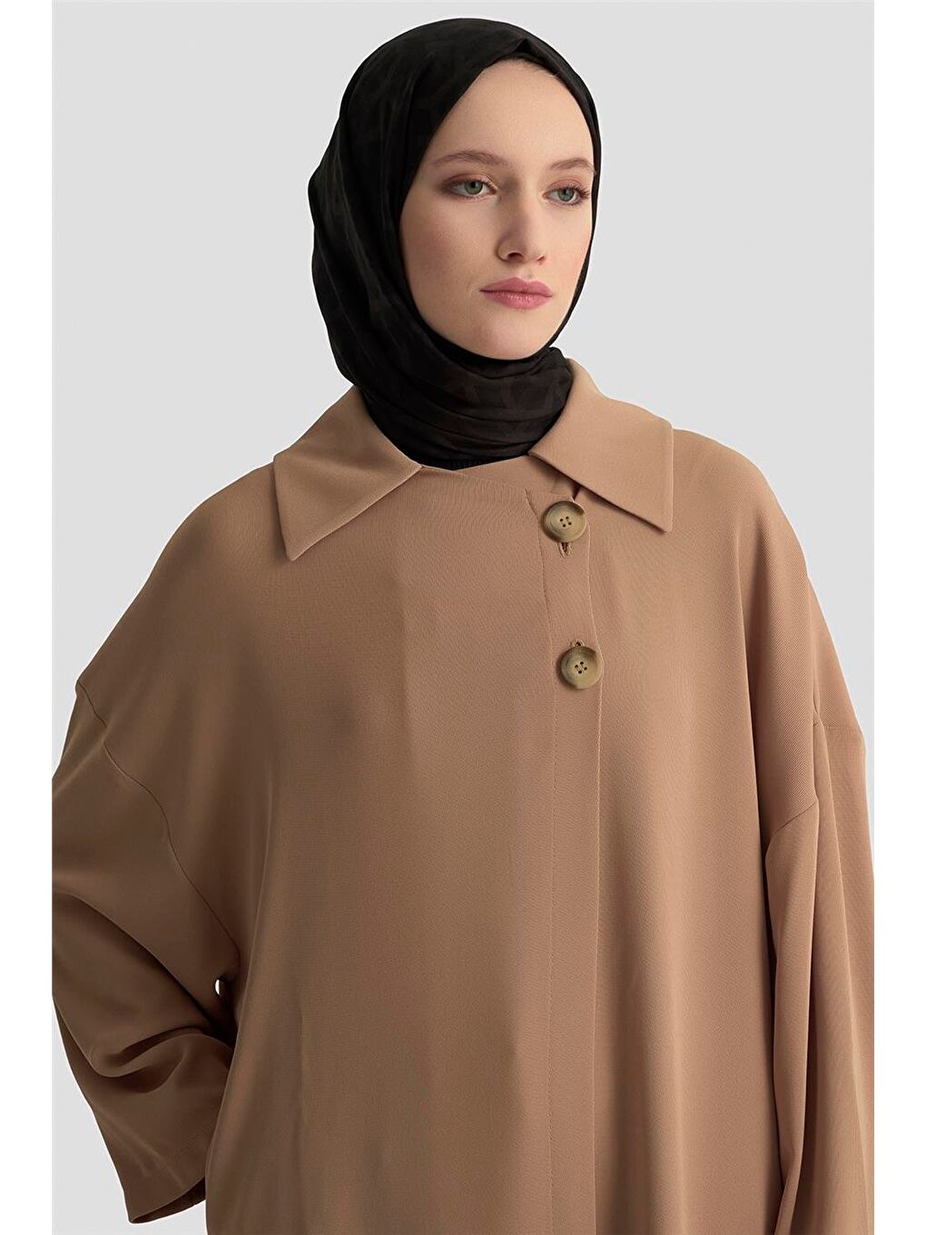 Kahverengi Yarım Astarlı Giy Çık 24K5605 Camel-2