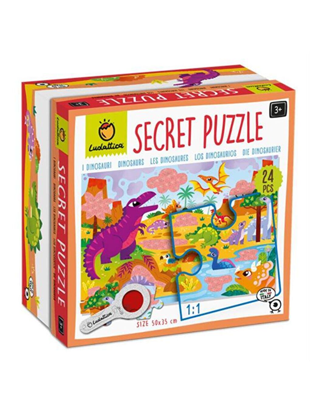 Ludattica Karışık Dinosaurs - Secret Puzzle