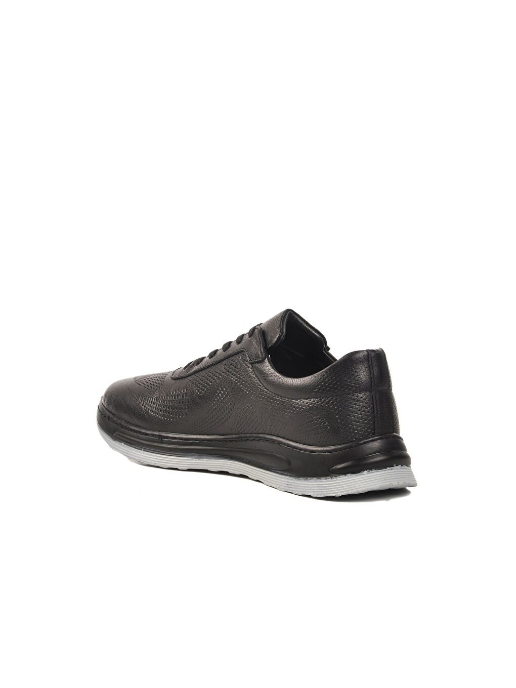 Siyah Hakiki Deri Erkek Casual Ayakkabı 402 M-3