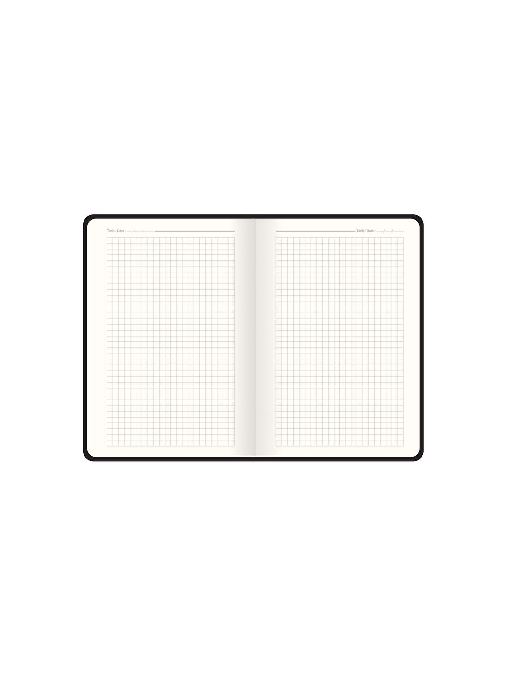 13x21 Kareli Premier Defter - Siyah-1