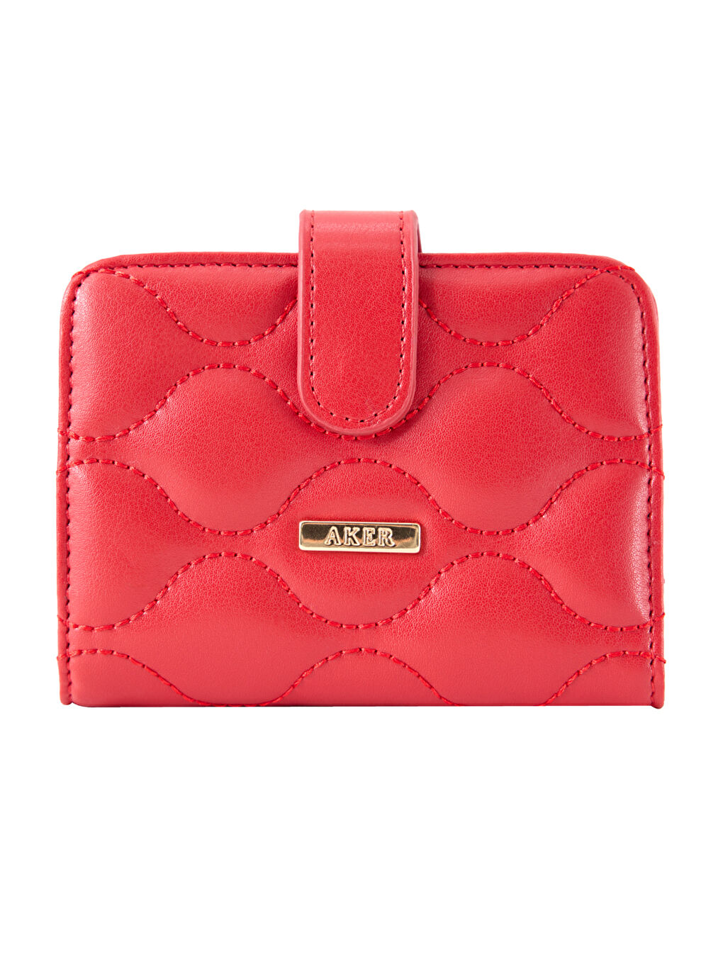 Kırmızı Czdn30010 Kare Çıtçıtlı Cüzdan