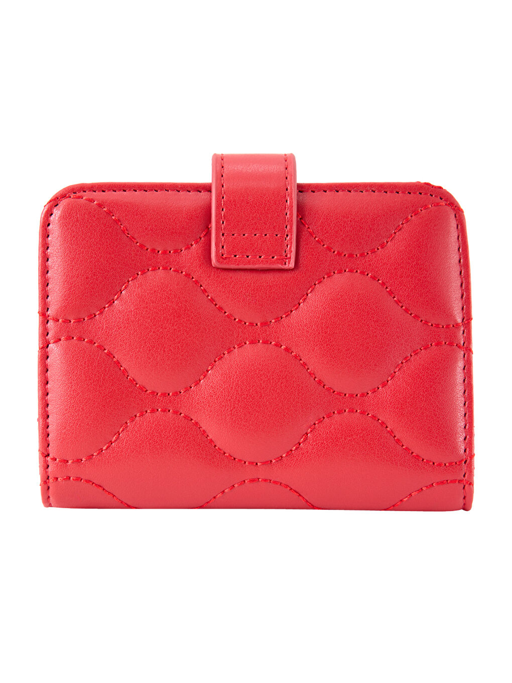 Kırmızı Czdn30010 Kare Çıtçıtlı Cüzdan-1