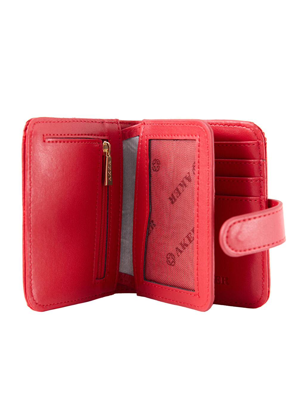 Kırmızı Czdn30010 Kare Çıtçıtlı Cüzdan-3