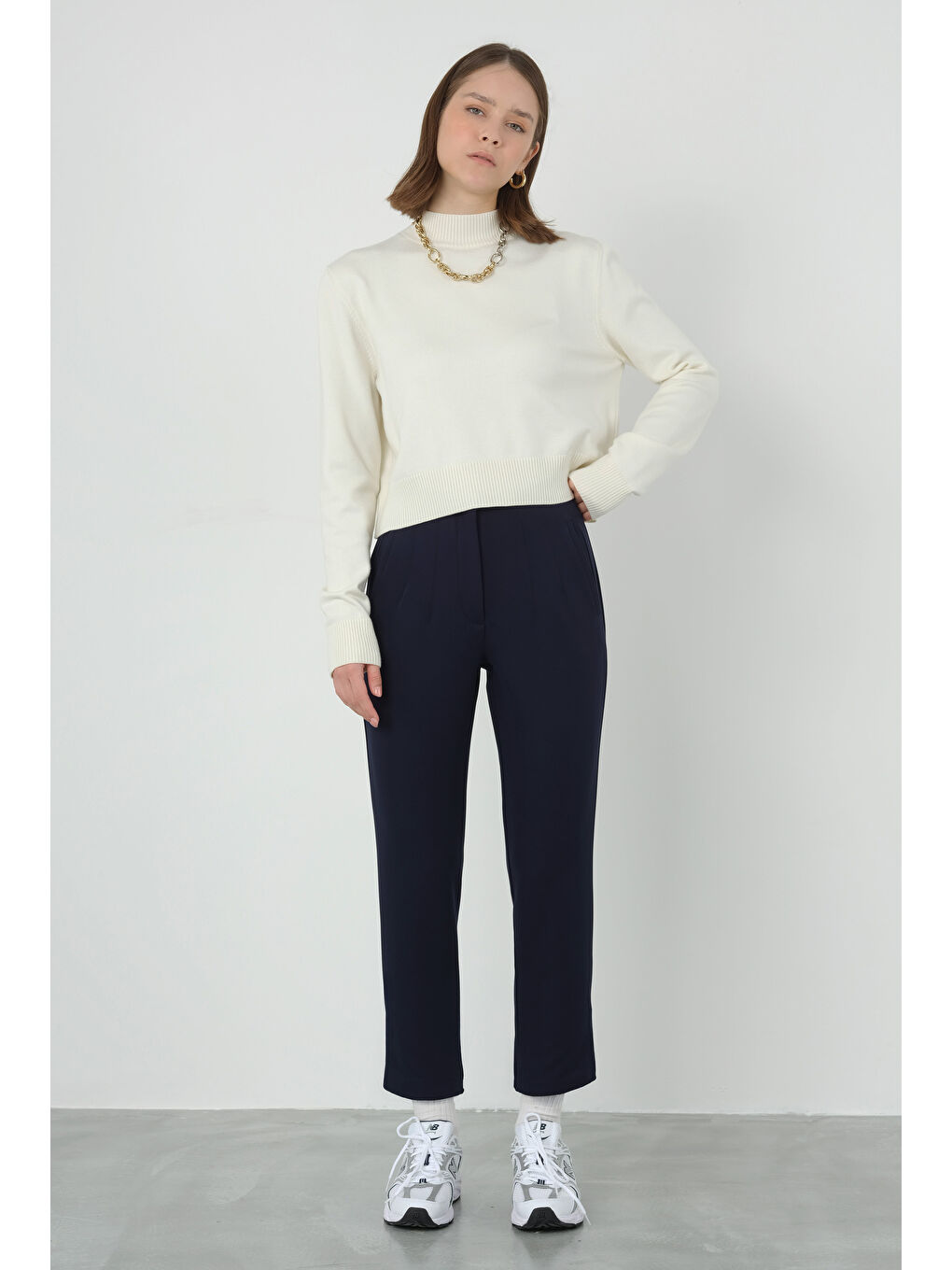 Fit Pantolon Lacivert