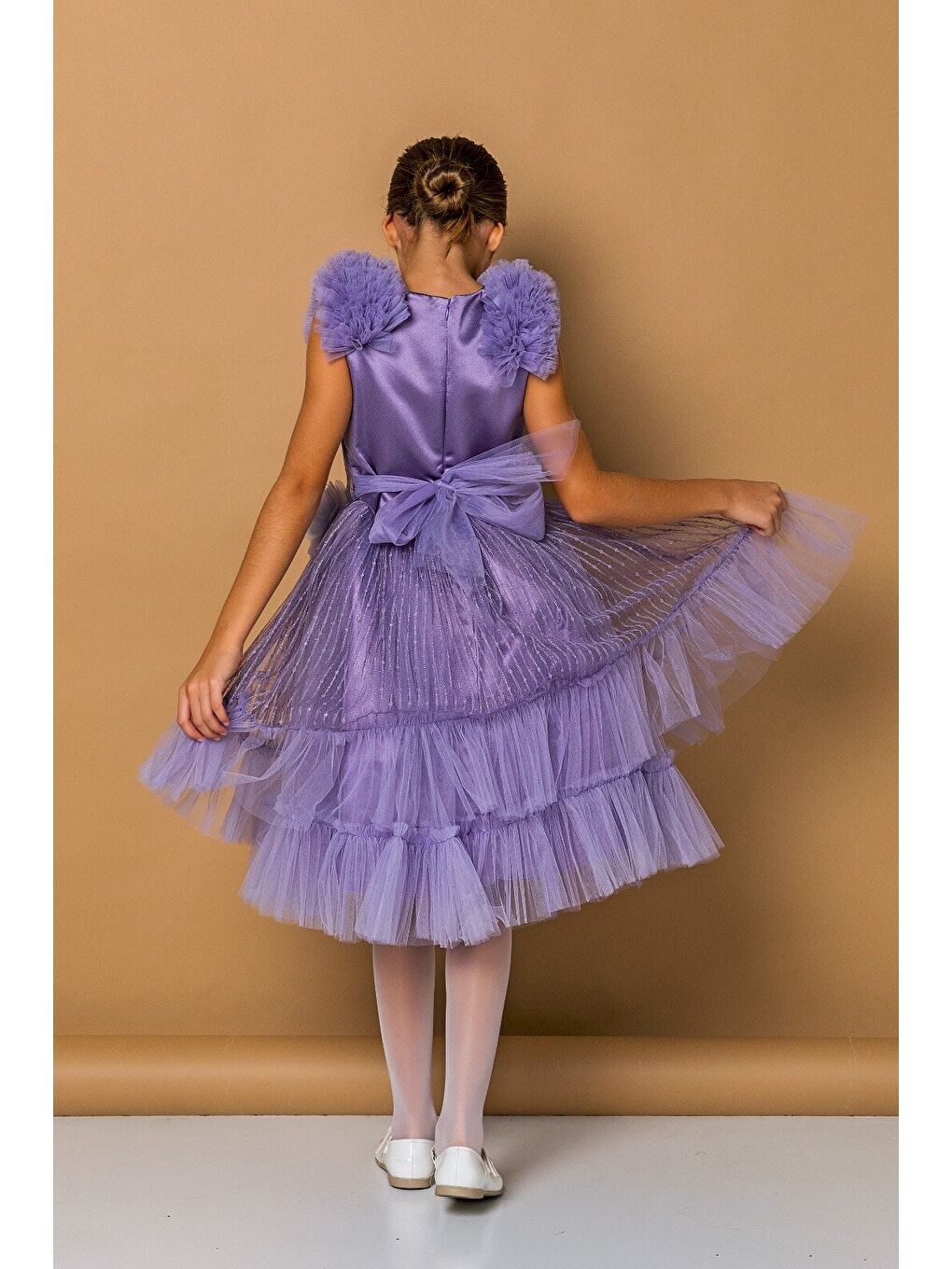 Mor Kız Çocuk Abiye-1