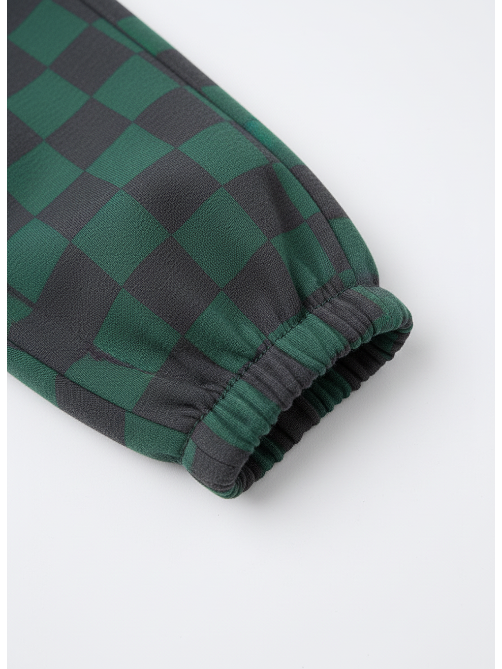 Erkek Çocuk Pamuklu Yeşil Timsah Baskılı Sweatshirt Ve Kare Desenli Eşofman Takım-4