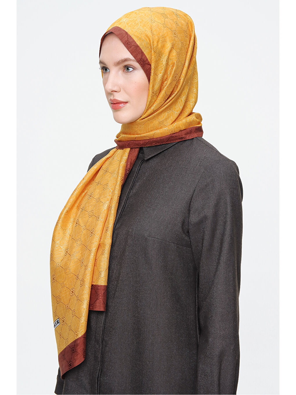 70X190 Cm Koza Sarı Şal-2