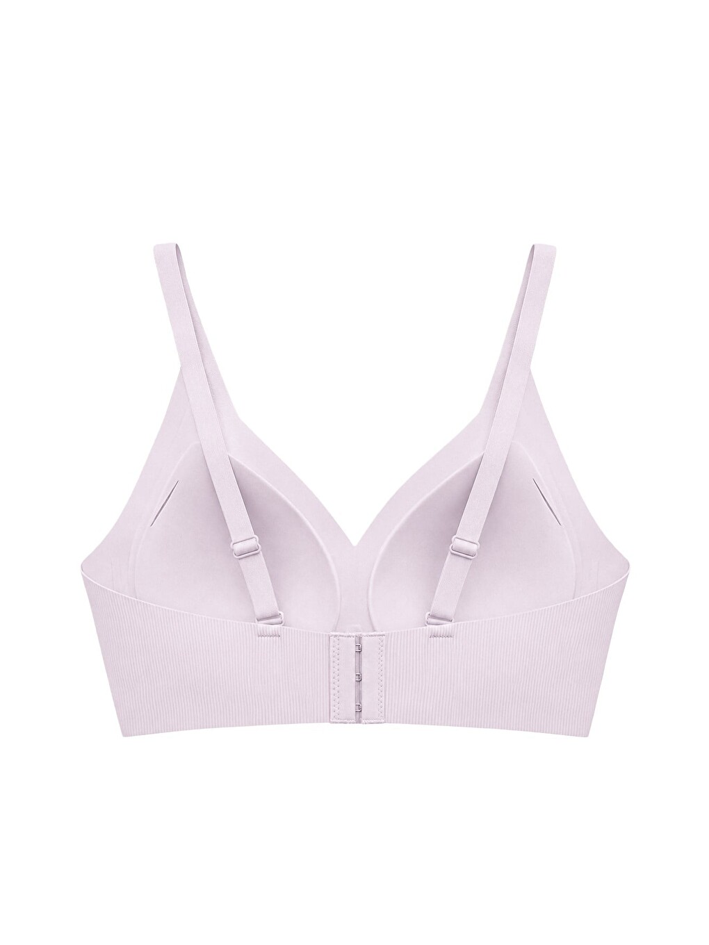 Seamless Bra - Velora | Lila Lazer Kesim Balensiz Rib Dokulu Dikişsiz Kadın Sütyen-1