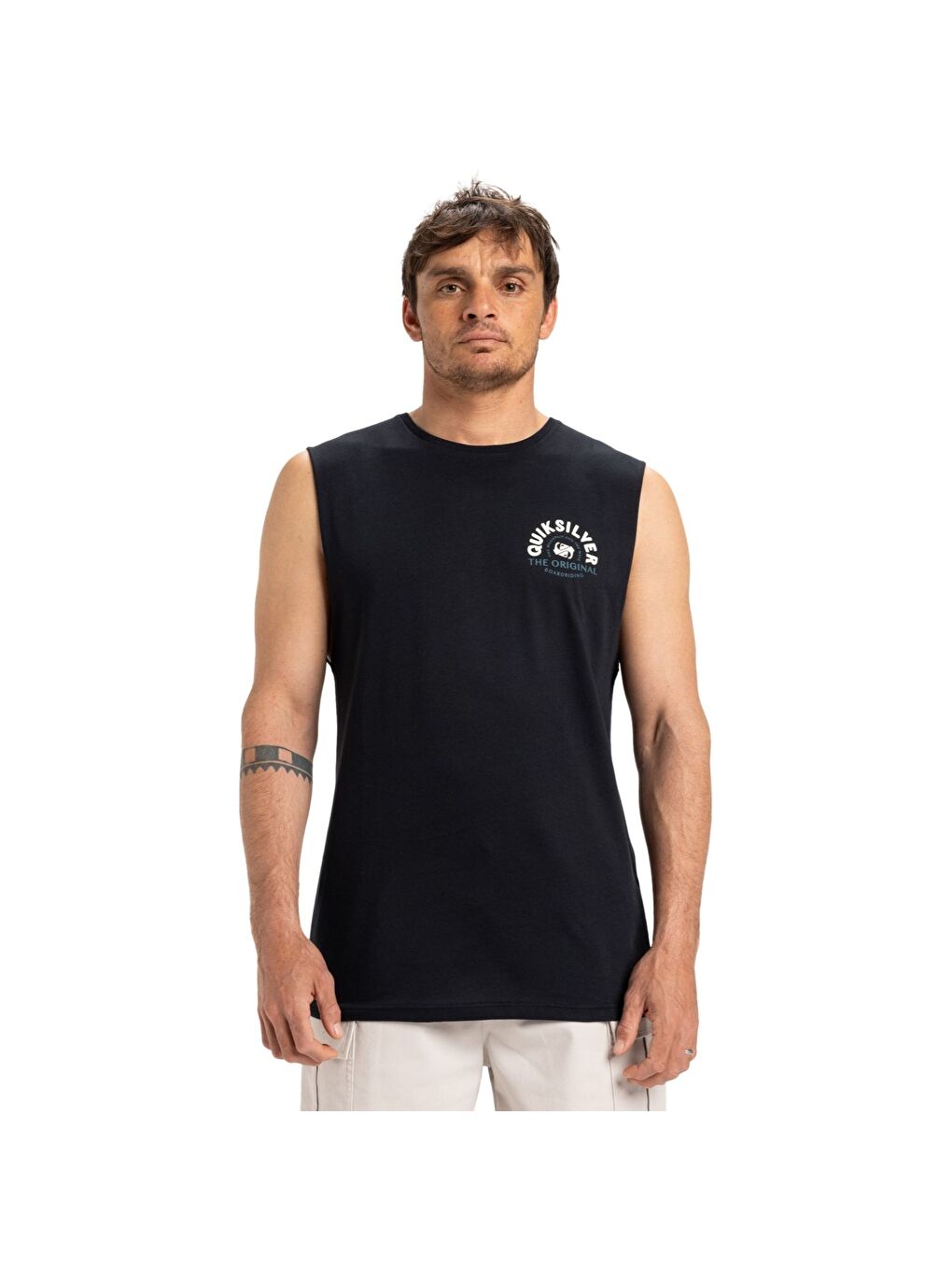 Ev Summer Road Muscle Erkek Siyah Tişört-1