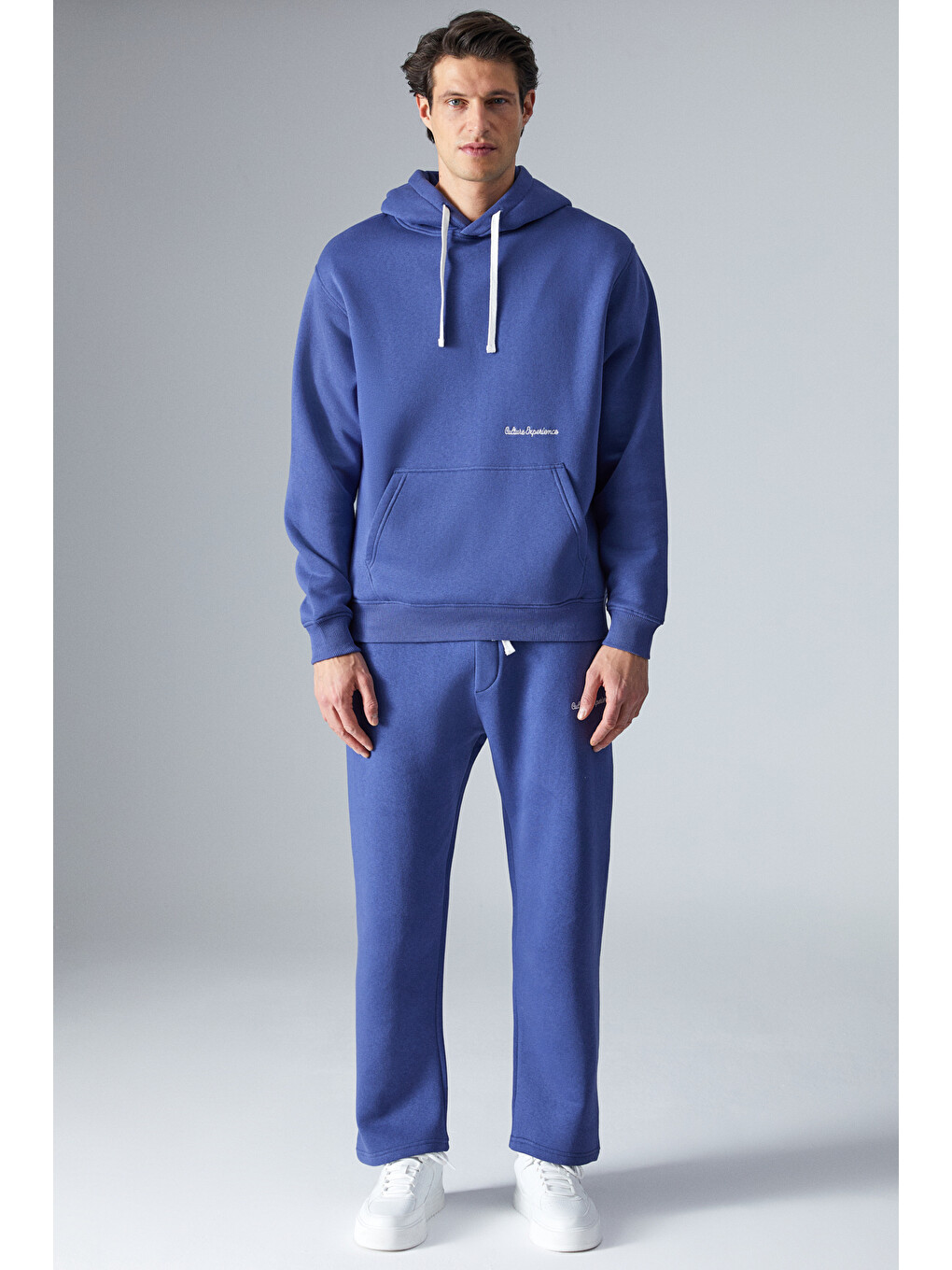Narcıso Erkek Yumuşacık İçi Polarlı Mavi Sweatshirt-1
