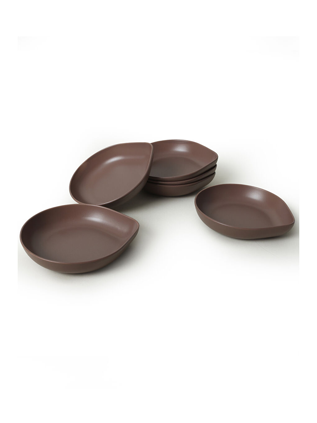 Kahverengi Mat Açık Taupe Serenity Yemek Tabağı 21 Cm 6 Adet-5