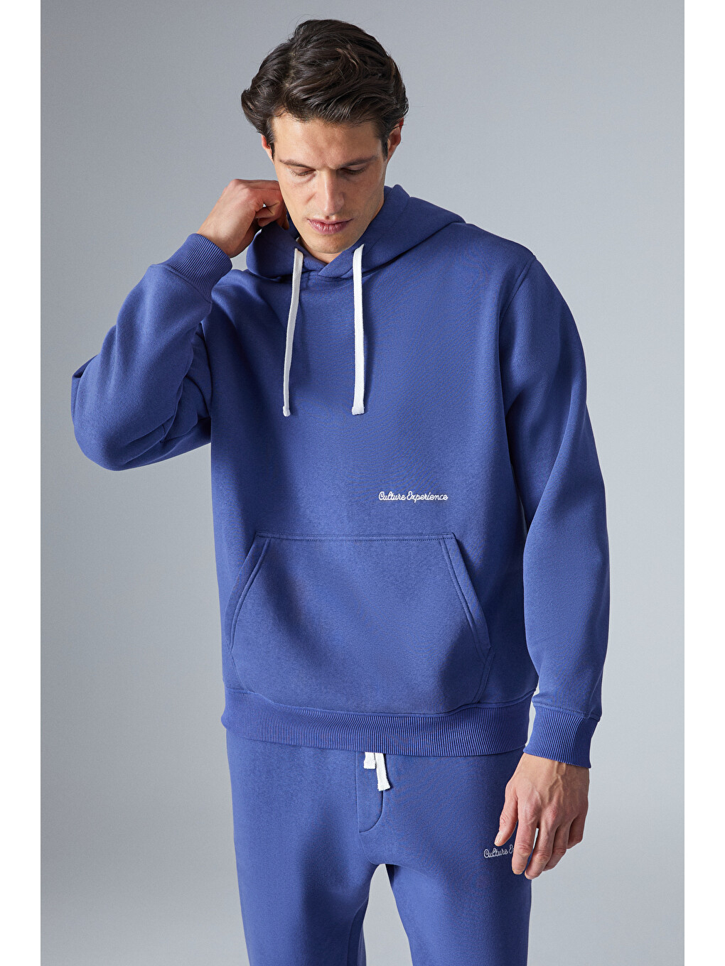 Narcıso Erkek Yumuşacık İçi Polarlı Mavi Sweatshirt-2