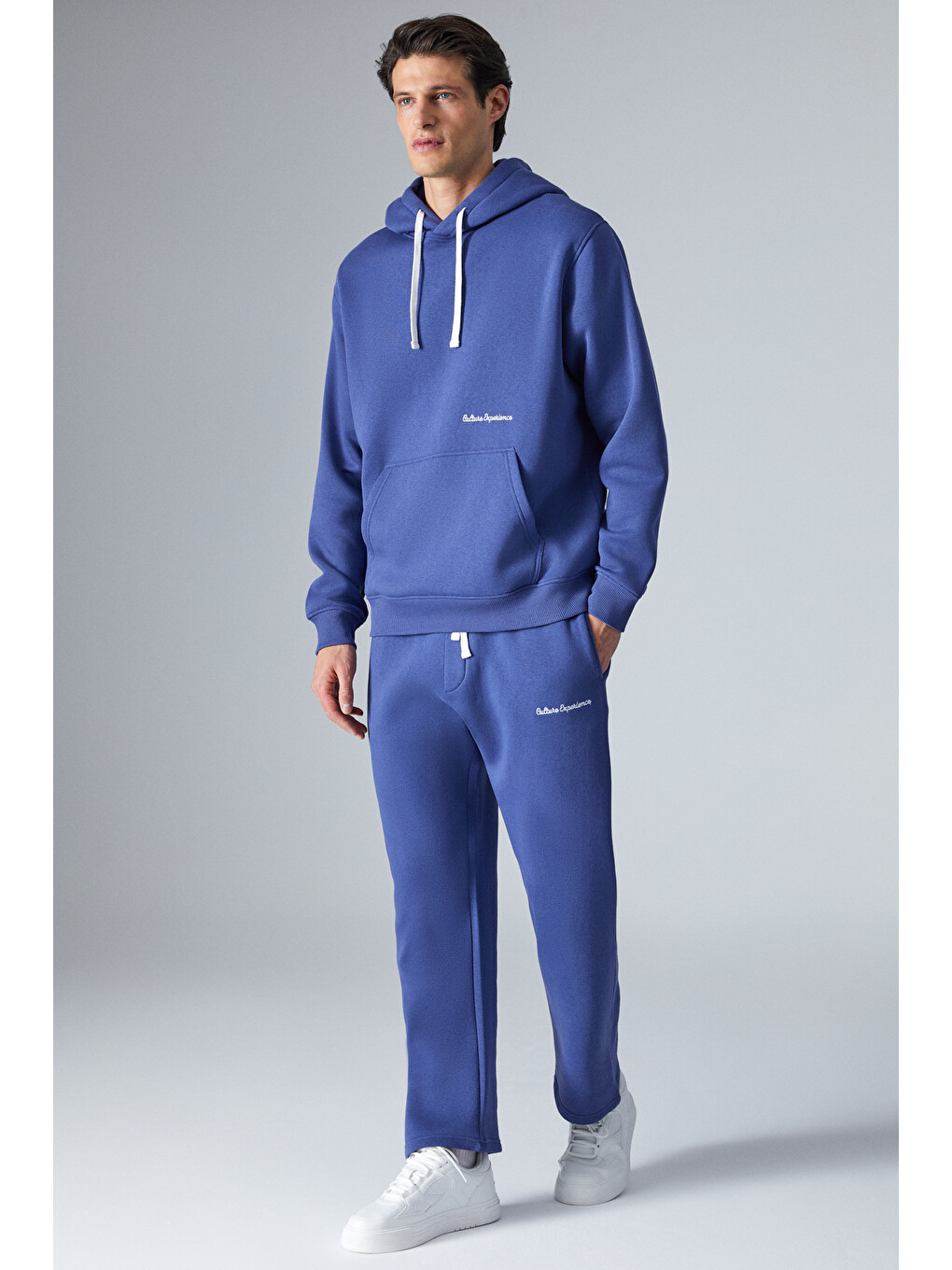 Narcıso Erkek Yumuşacık İçi Polarlı Mavi Sweatshirt-3