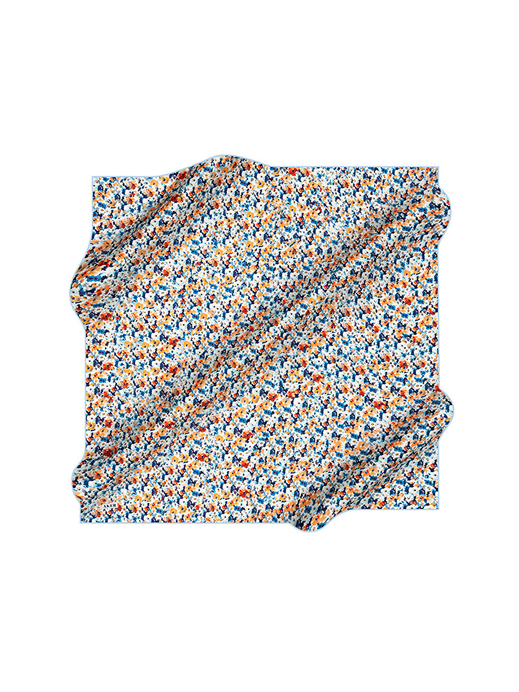 Siyah İpek Krep Saten Eşarp