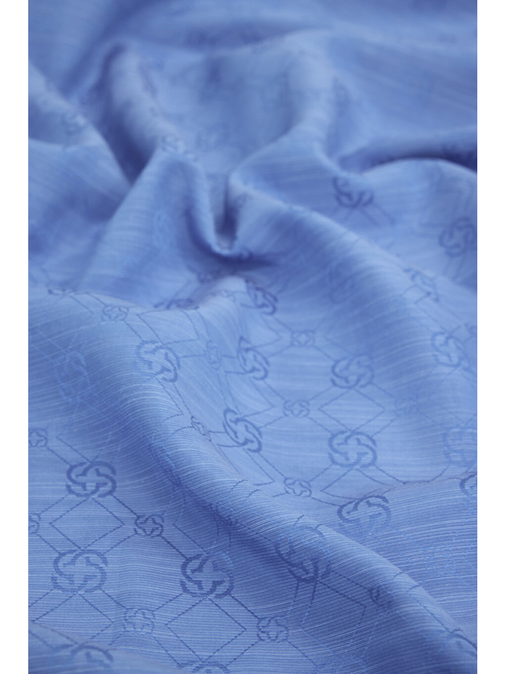 Mavi İpek Pamuk Jakar Etol-1