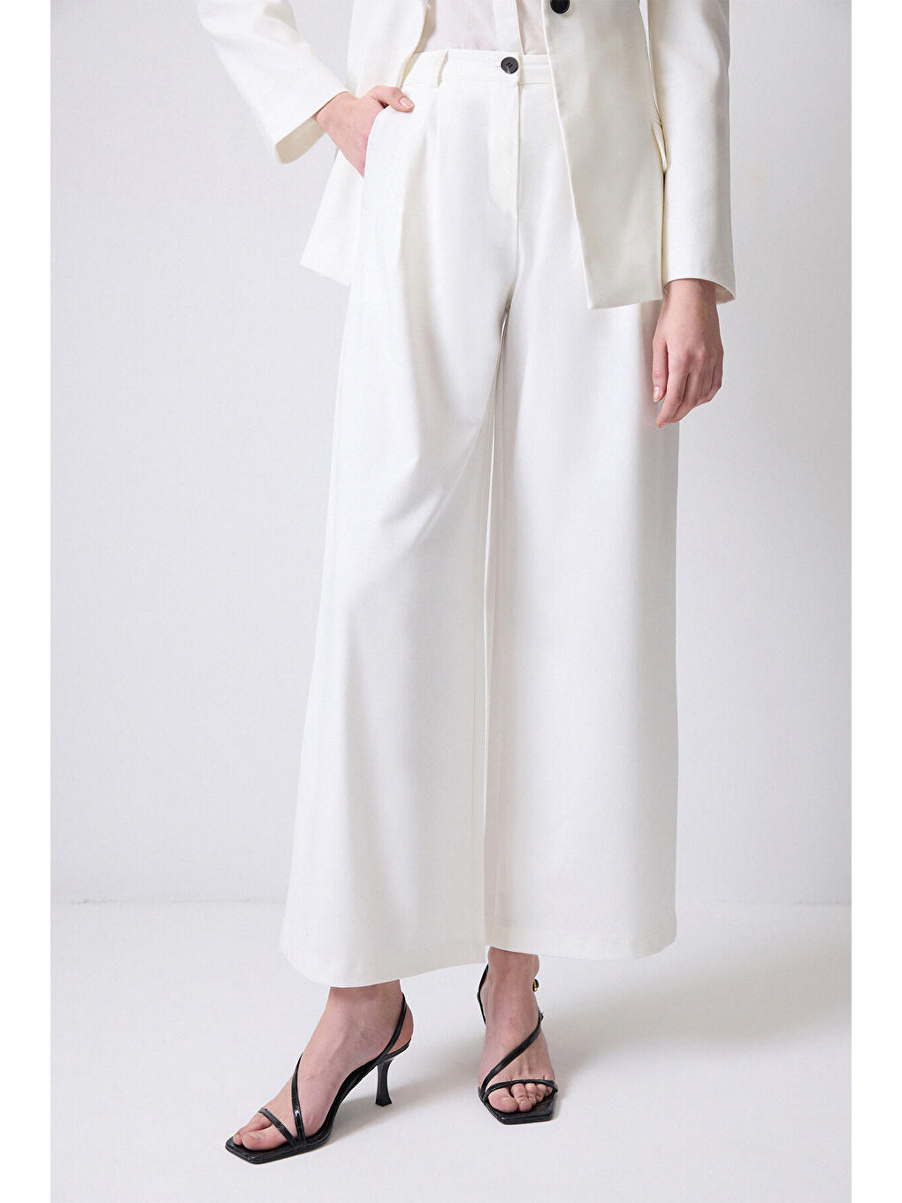 Ekru Ceket Pantolon Takım-4