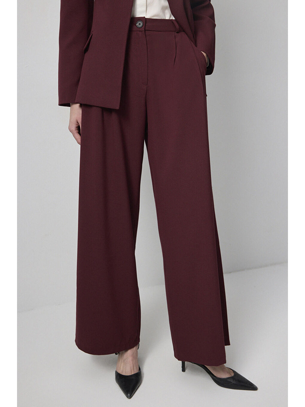 Bordo Ceket Pantolon Takım-4