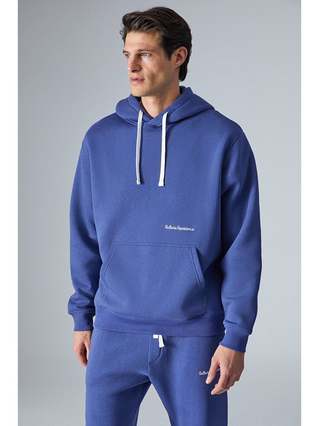 Narcıso Erkek Yumuşacık İçi Polarlı Mavi Sweatshirt-4