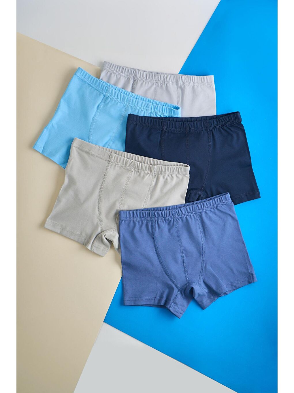 Karışık Erkek Çocuk 5 Li Paket Boxer Çok Renkli