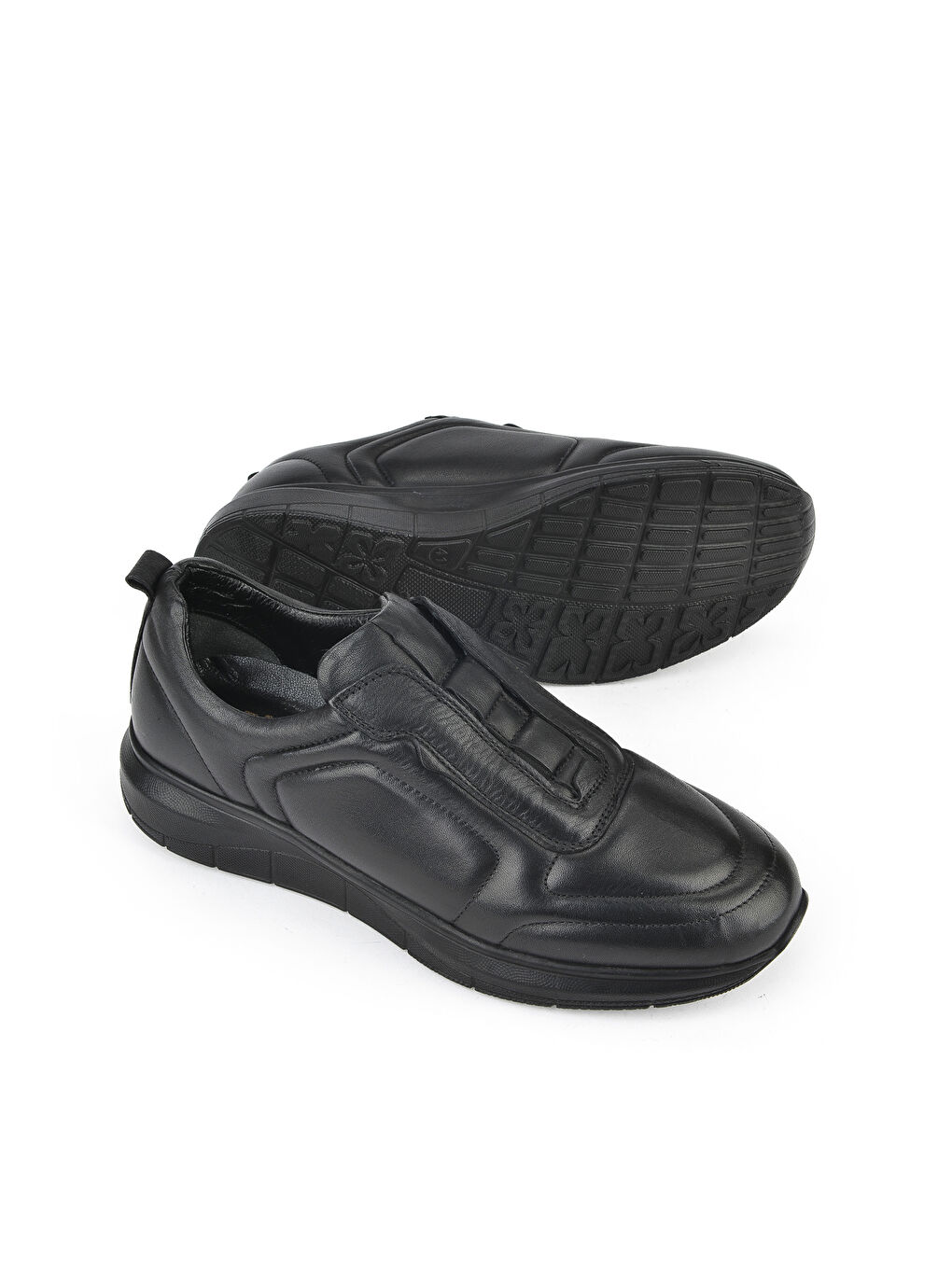 Erkek Hakiki Deri Konfor Ayakkabı 151123Z3658 Siyah-3