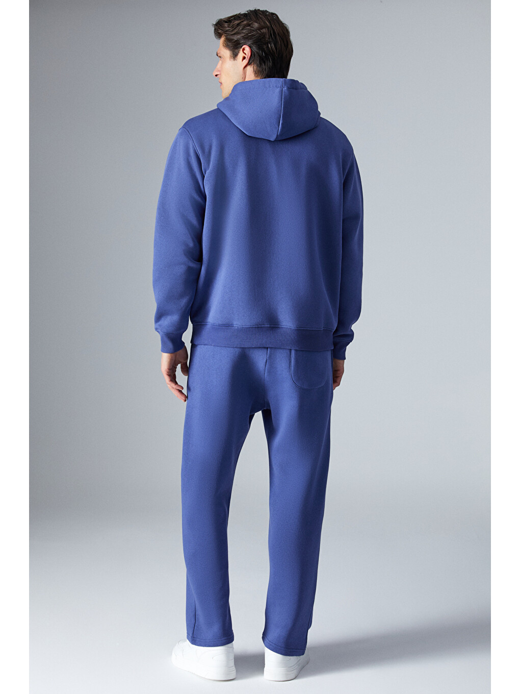 Narcıso Erkek Yumuşacık İçi Polarlı Mavi Sweatshirt-6