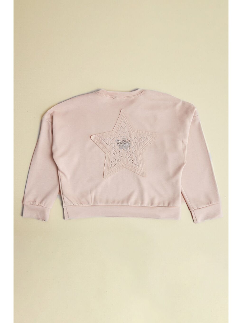 Bej Yıldız Nakışlı 2 Li Kız Çocuk Takım-4