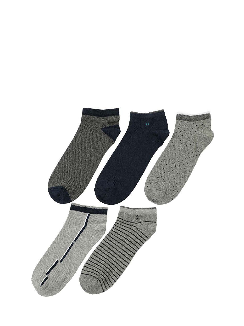 ZAN 5LI PTK-M 5PR Siyah Erkek 5'li Patik Çorap