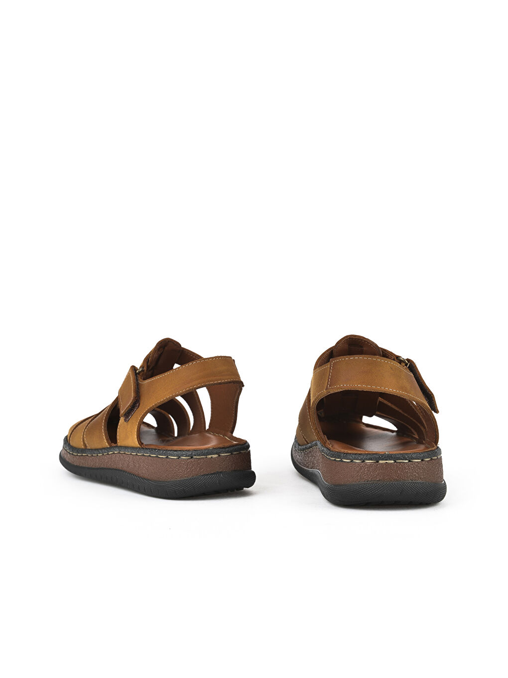 Kahverengi Erkek Hakiki Deri Sandalet 1511045ZS32 Taba-2