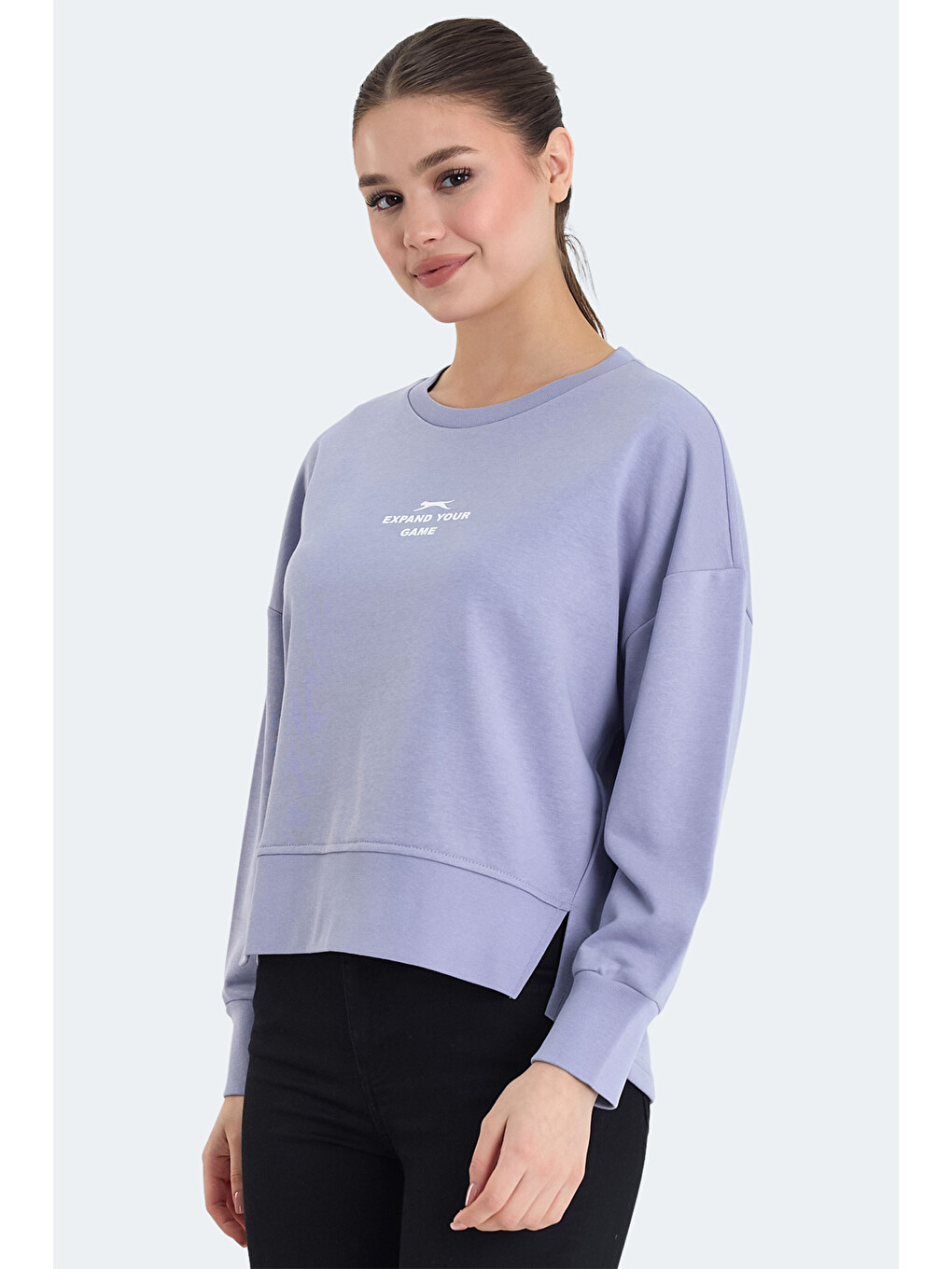 Fuşya VITAL 2 li set Kadın Crop Sweatshırt-1