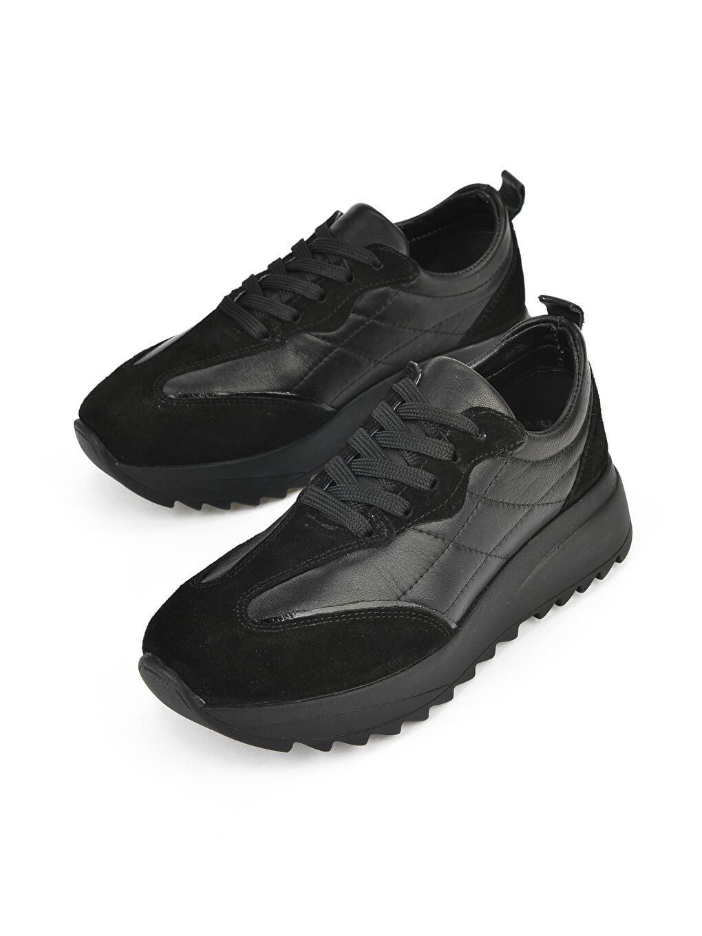 Kadın Hakiki Deri Sneaker 1531050Z26802420PK Siyah-4