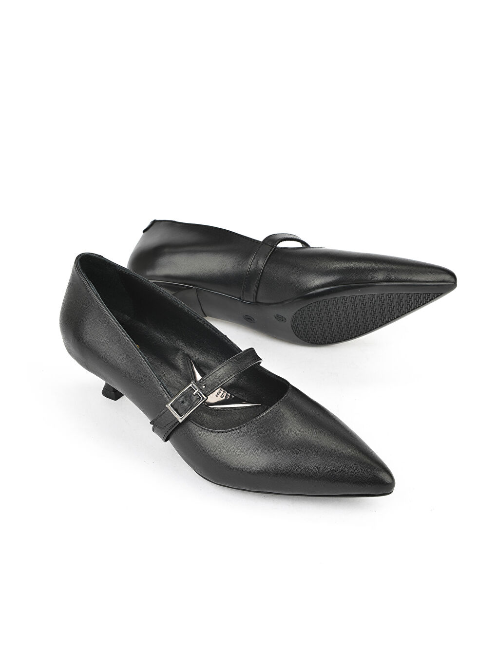 Kadın Hakiki Deri Ayakkabı 1531050Z26104804K Siyah-3