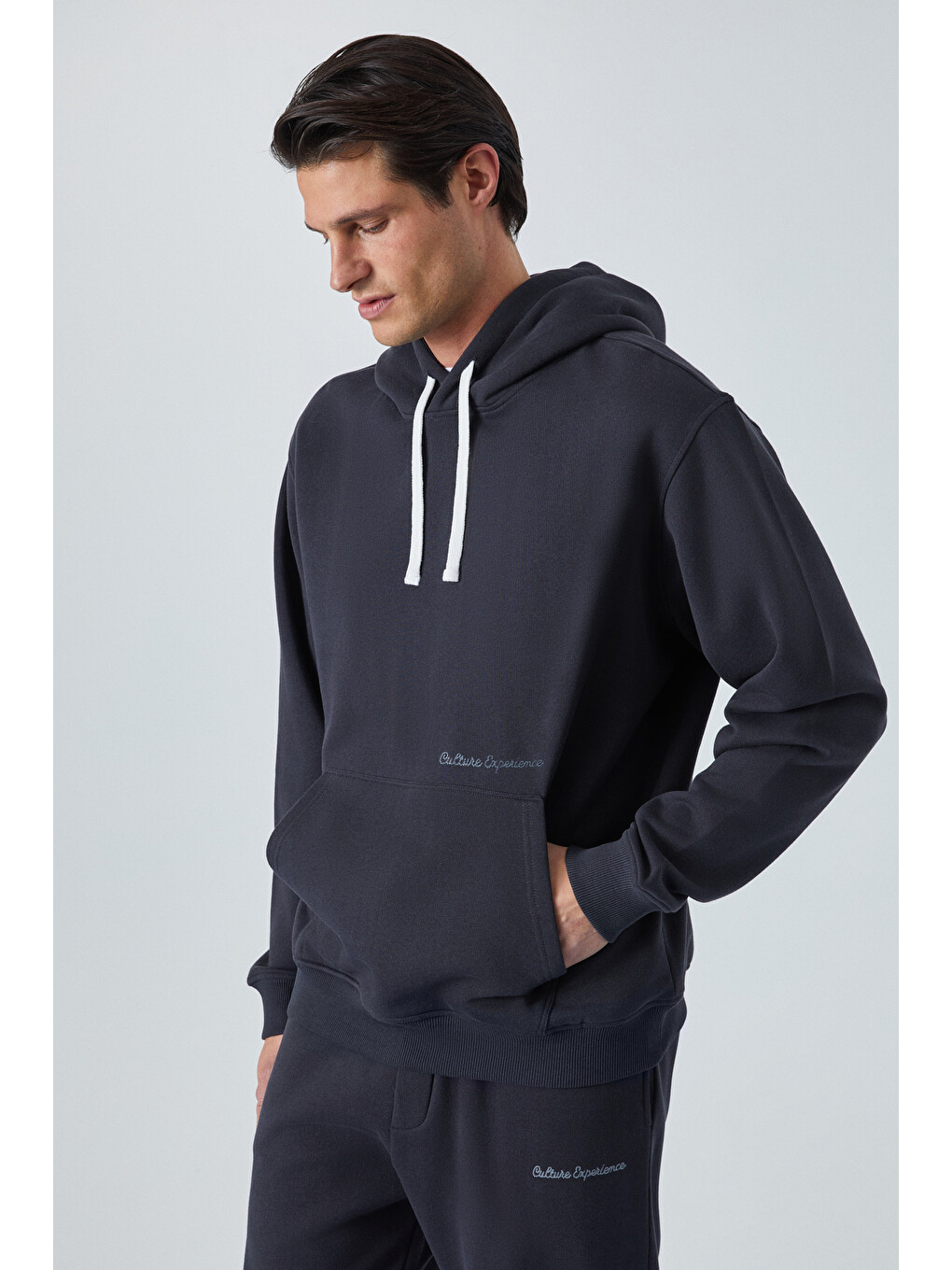 Narcıso Erkek Yumuşacık İçi Polarlı Antrasit Sweatshirt-2