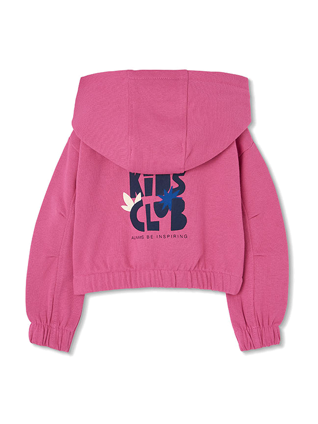 Çiçek Desenli Sweatshirt 2 Yaş-6 Yaş Pembe-1