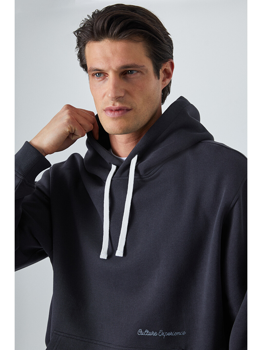 Narcıso Erkek Yumuşacık İçi Polarlı Antrasit Sweatshirt-3