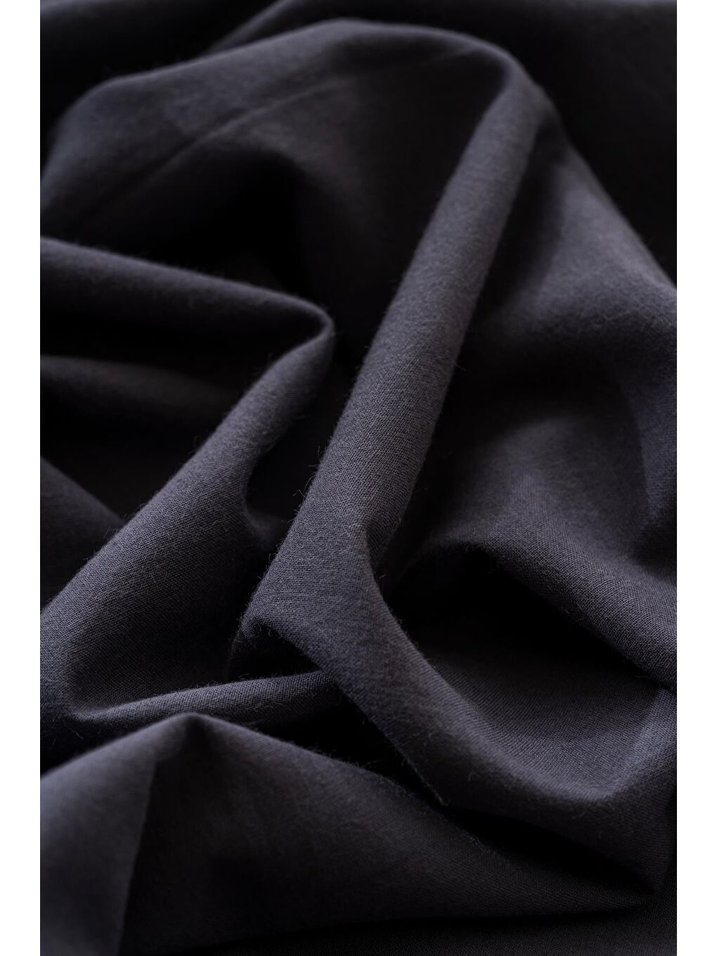 Kadın Tesettür %100 Pamuklu Vual Şal Antrasit-2