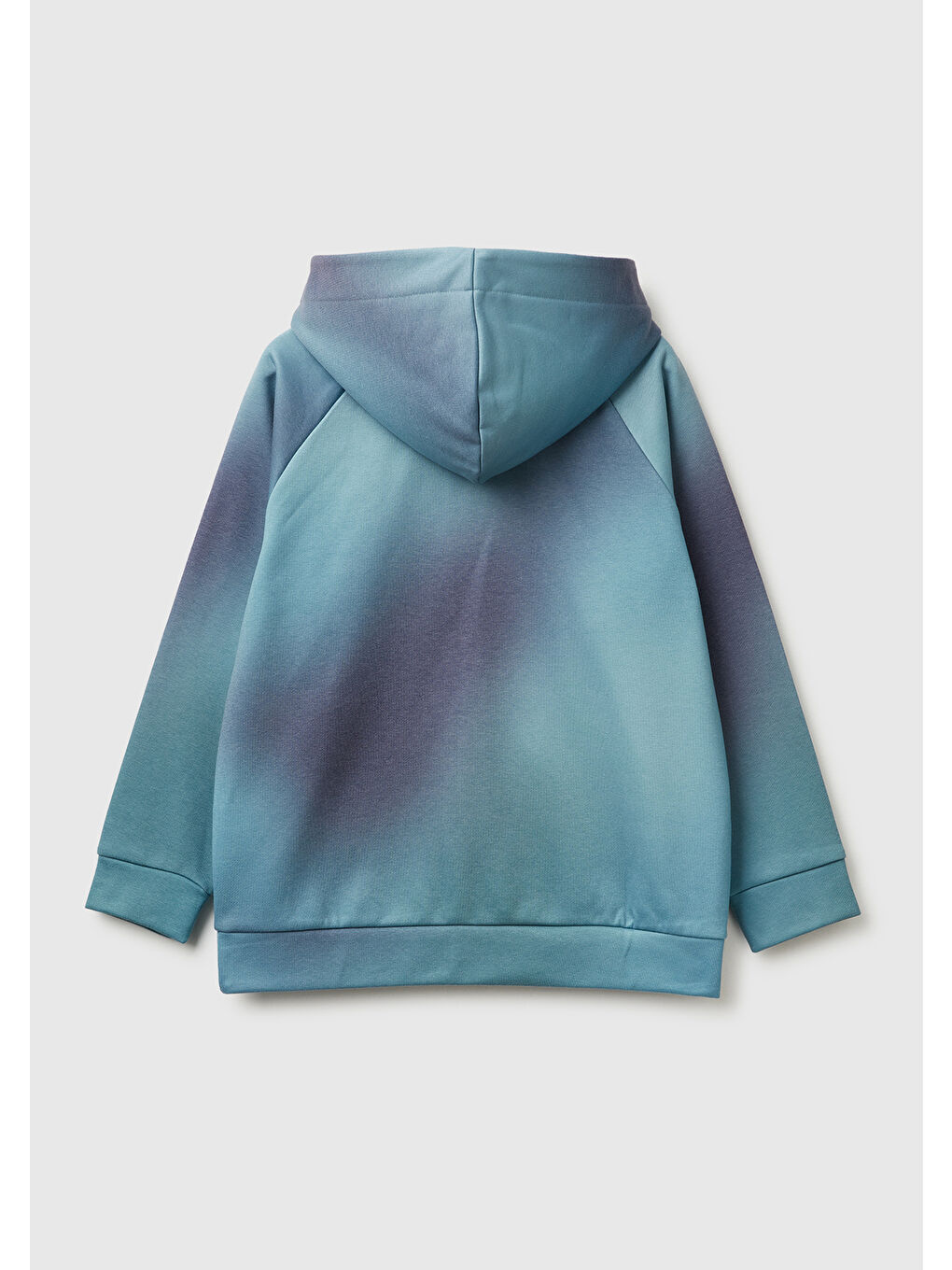 Erkek Çocuk Mavi-Siyah Gölge Efektli Kişiselleştirilmiş Etiketli Sweatshirt-1