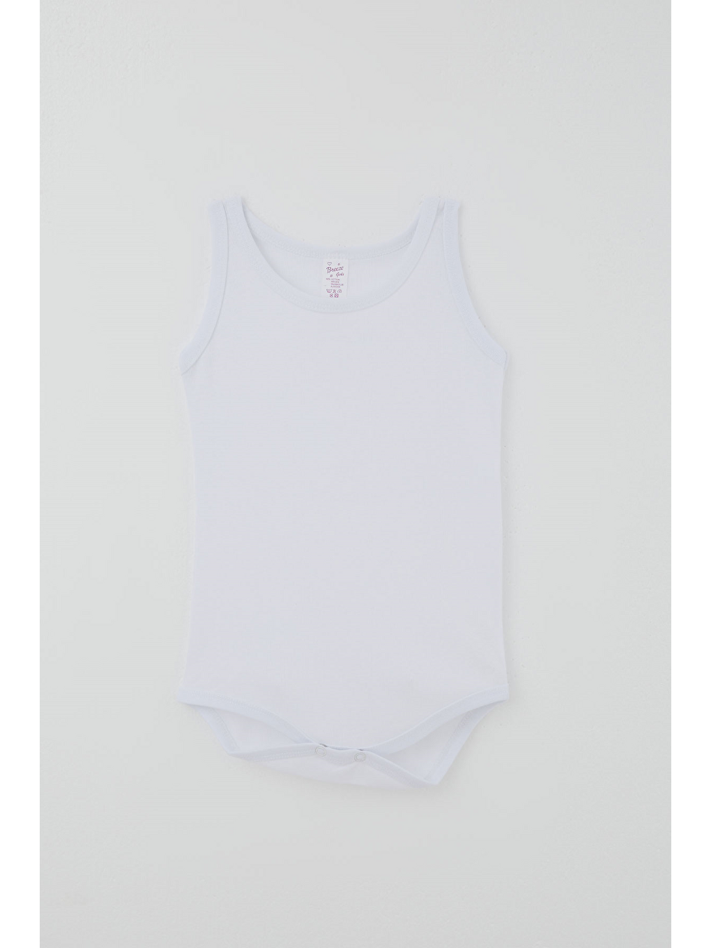 Kız Çocuk Çıtçıtlı Atlet Zıbın Body Basic Beyaz (1-3 Yaş)
