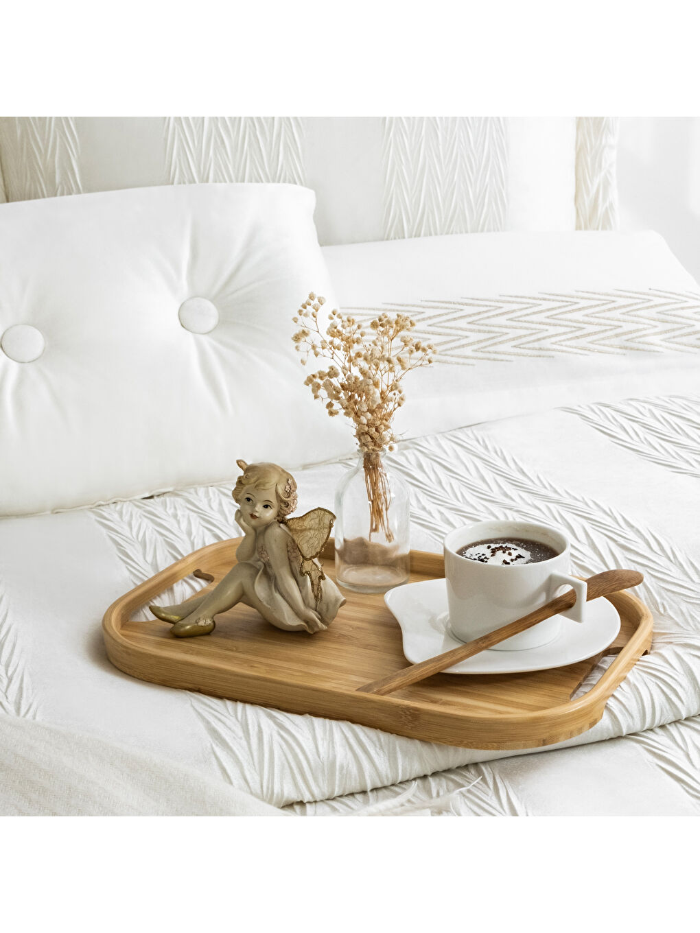 Ekru Diamond Çeyiz Seti 11 Parça-Krem-7