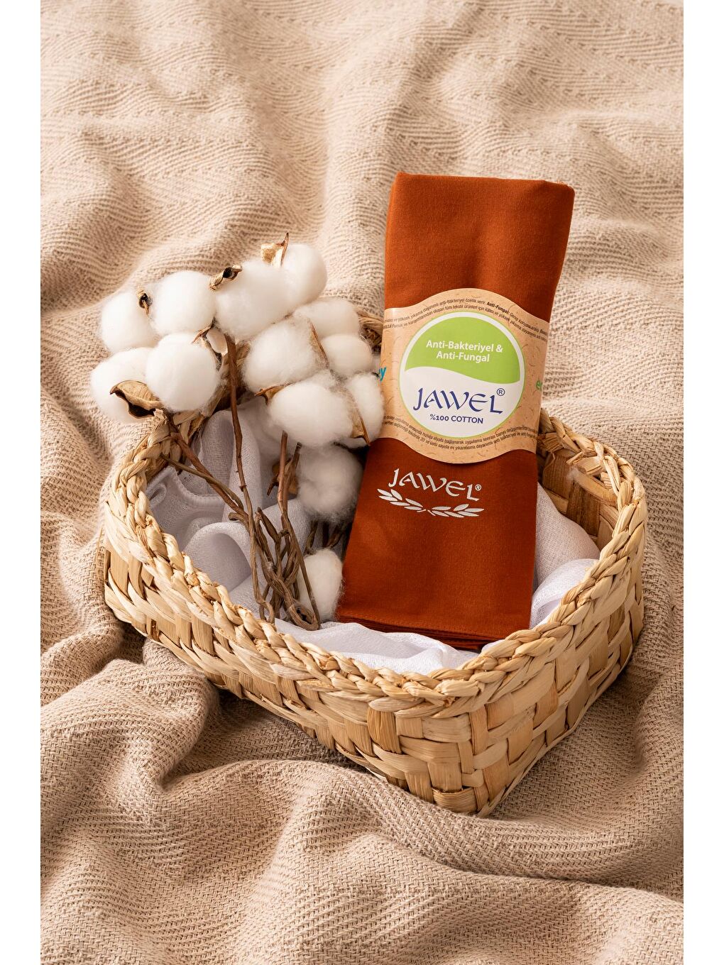 Kahverengi Kadın Tesettür %100 Pamuklu Vual Şal Tarçın