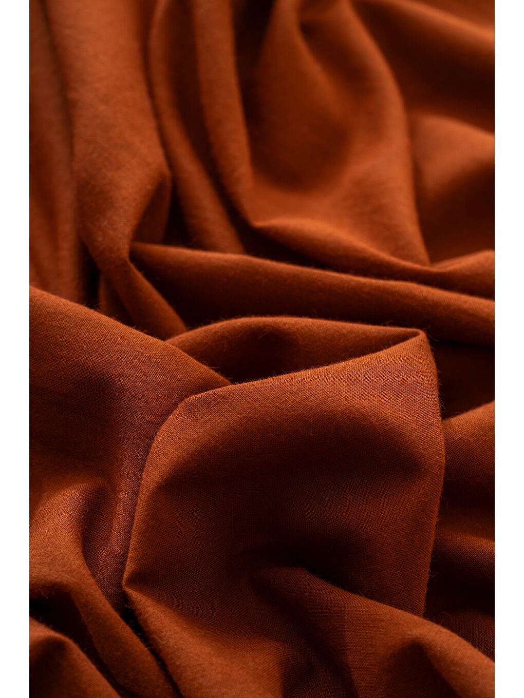 Kahverengi Kadın Tesettür %100 Pamuklu Vual Şal Tarçın-2