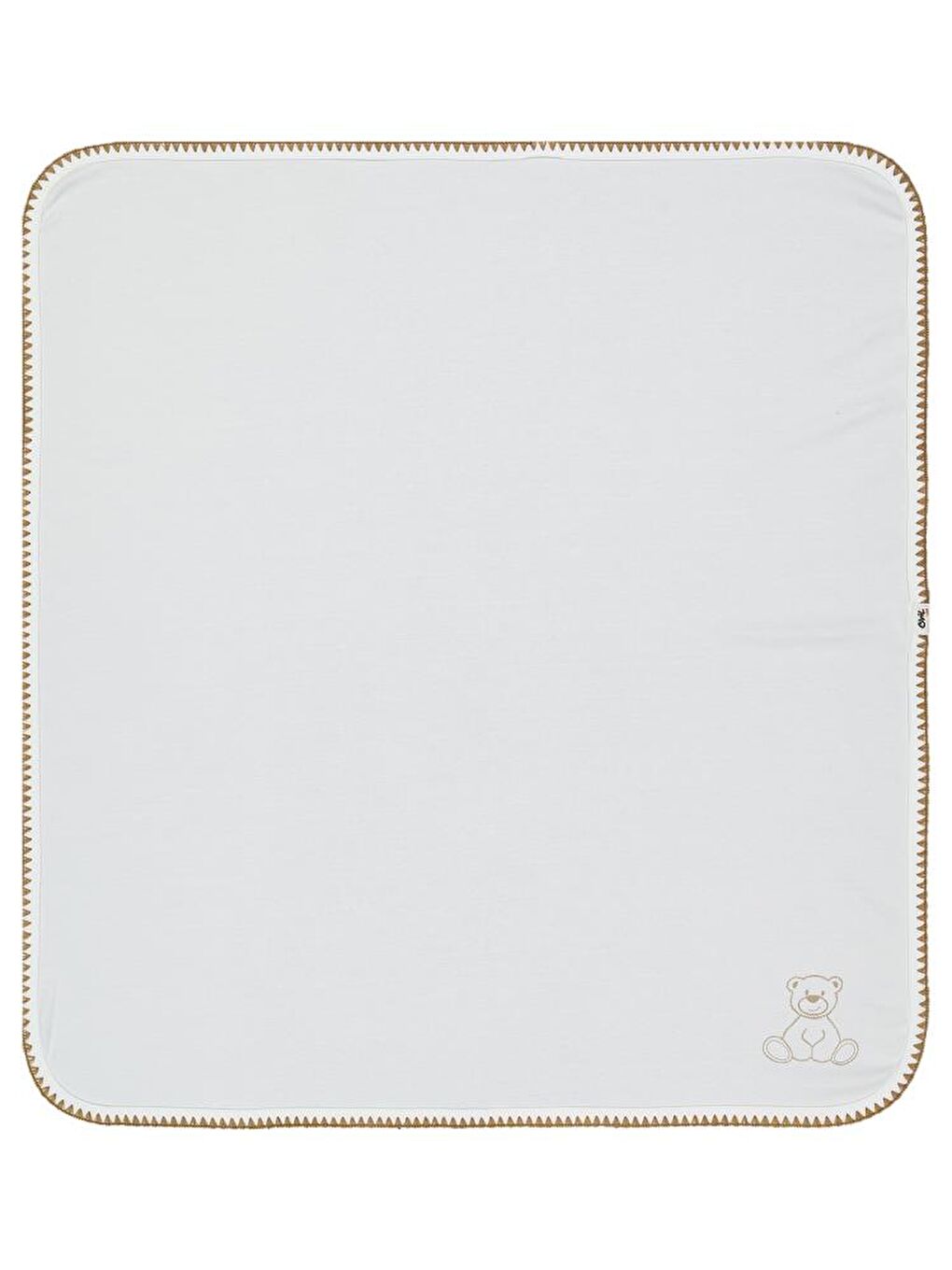 Baby Ayıcık Baskılı Battaniye - Ekru Standart