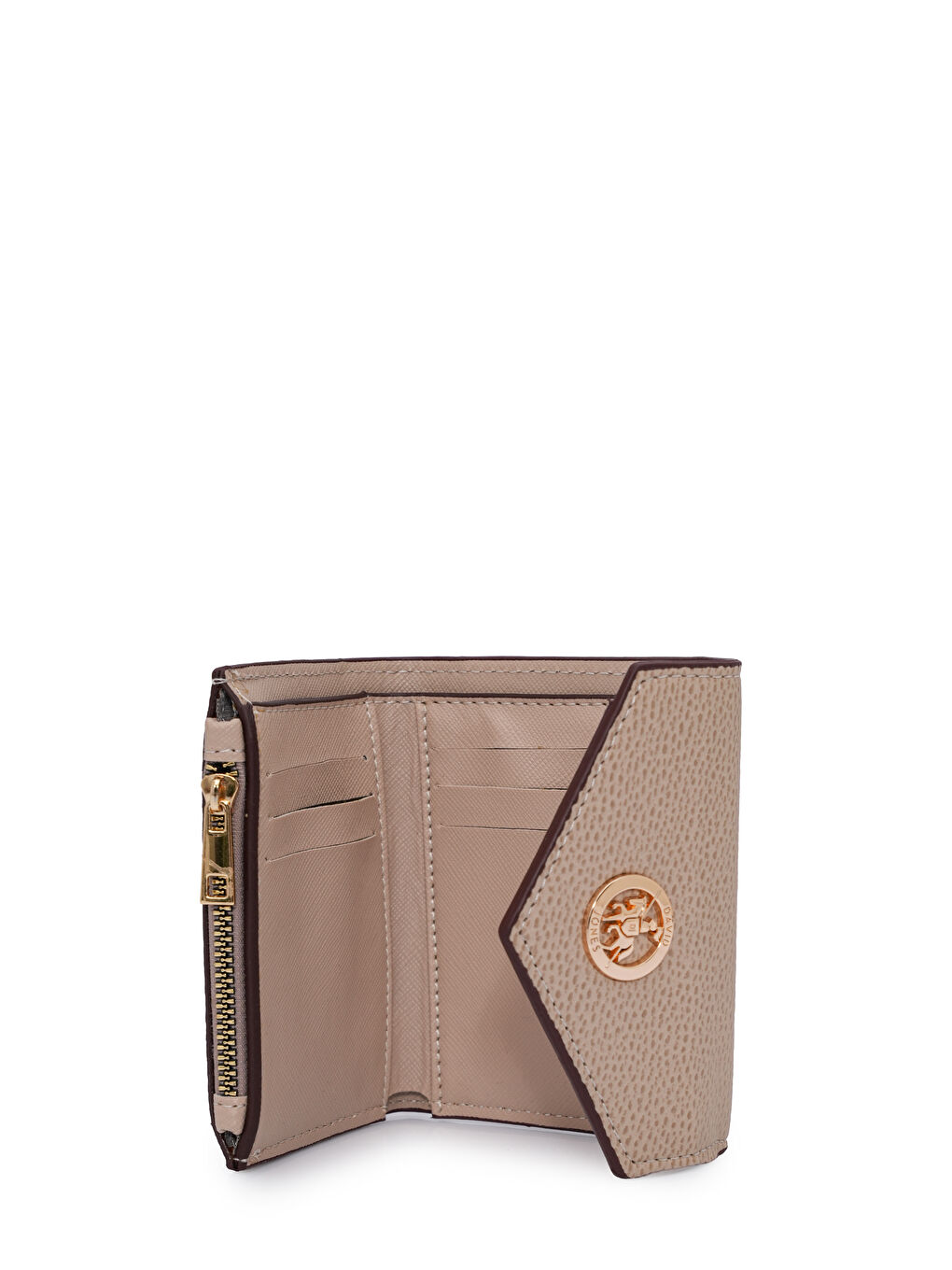 Bej Kapaklı Mini Cüzdan CZ103-1-4