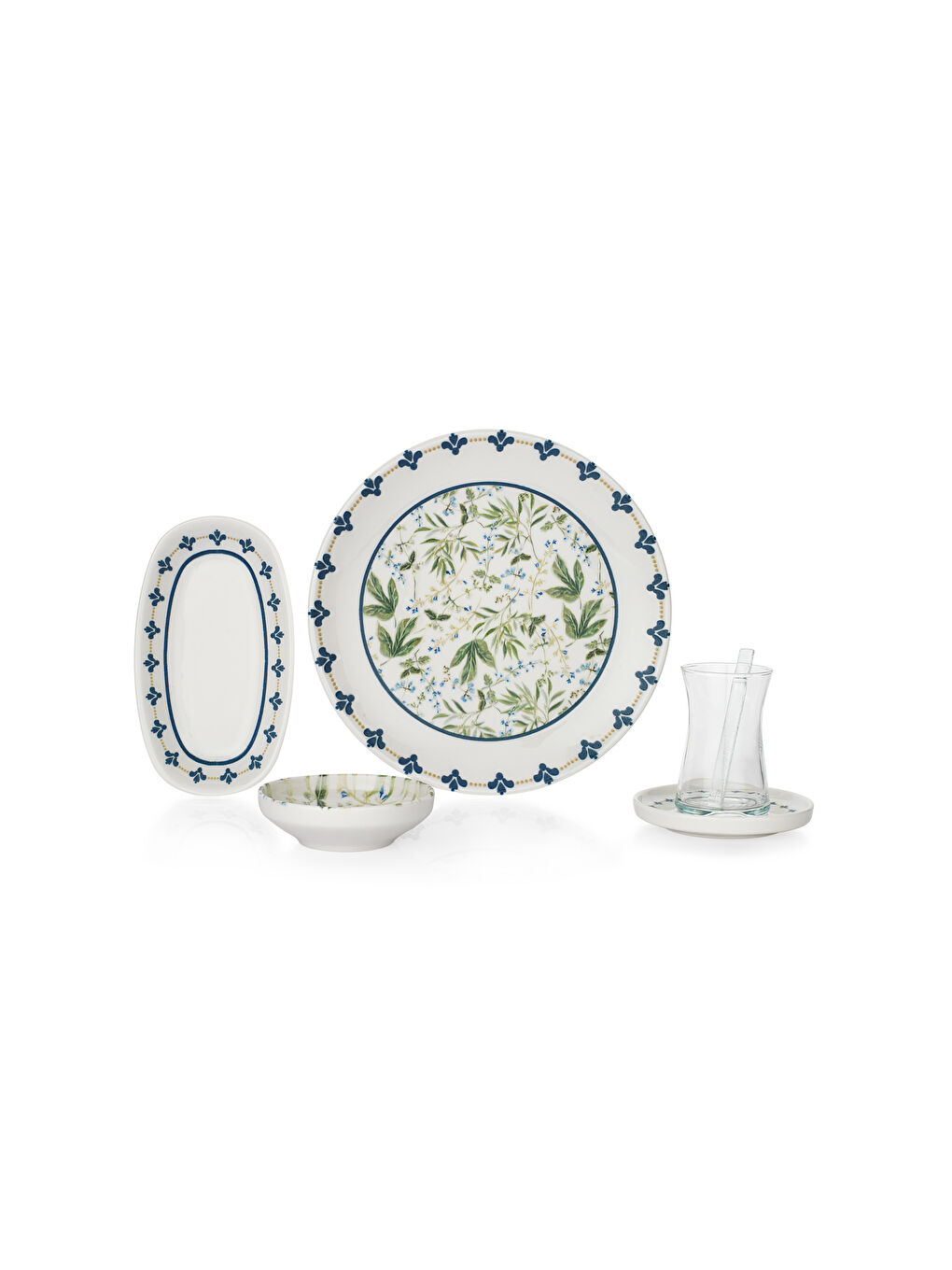 Emely Kahvaltı Takımı 32 Parça-Lacivert