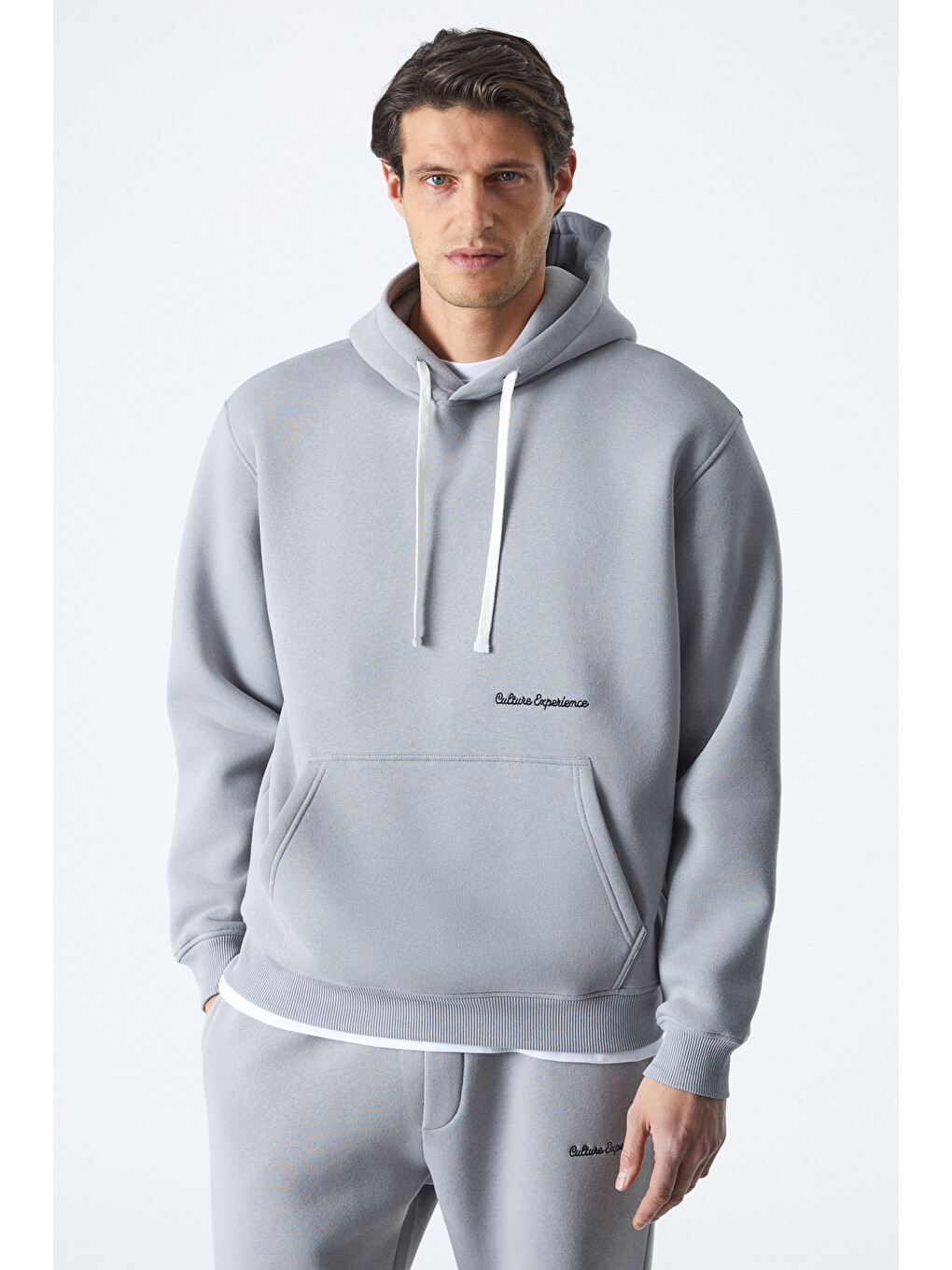 Narcıso Erkek Yumuşacık İçi Polarlı Gri Sweatshirt