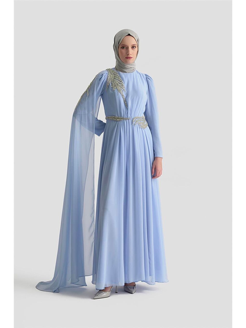 Abiye 25Yd9183 Mavi-1