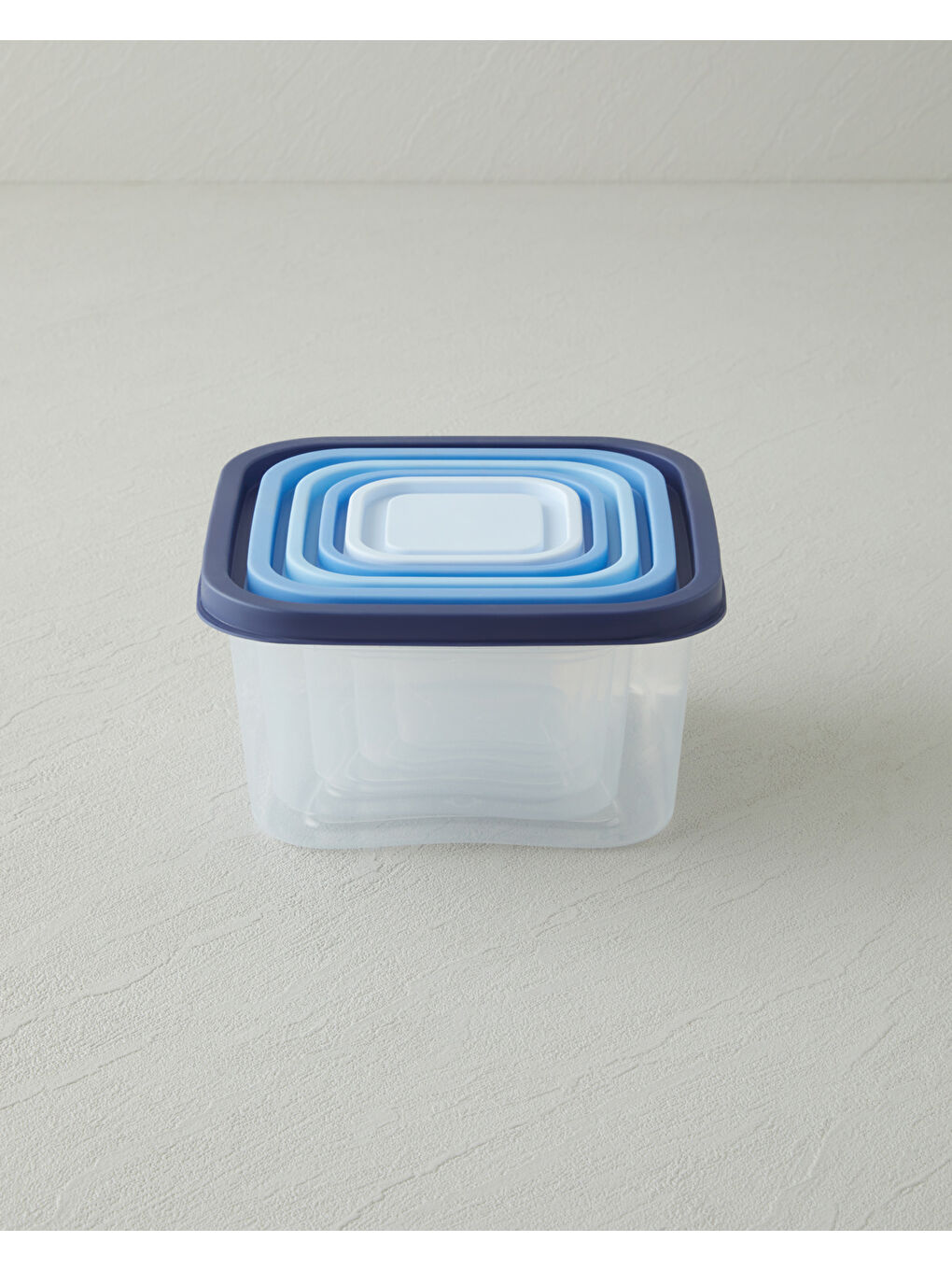 Keep Me Plastik 5'li Saklama Kabı 160-300-500-885-1500 ml Mavi-2