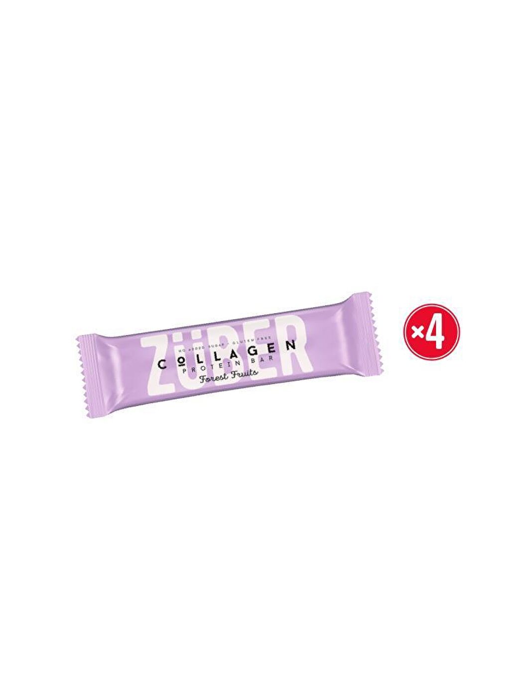 Züber Renksiz Kolajen Protein Bar Orman Meyveli 35g X 4 Adet