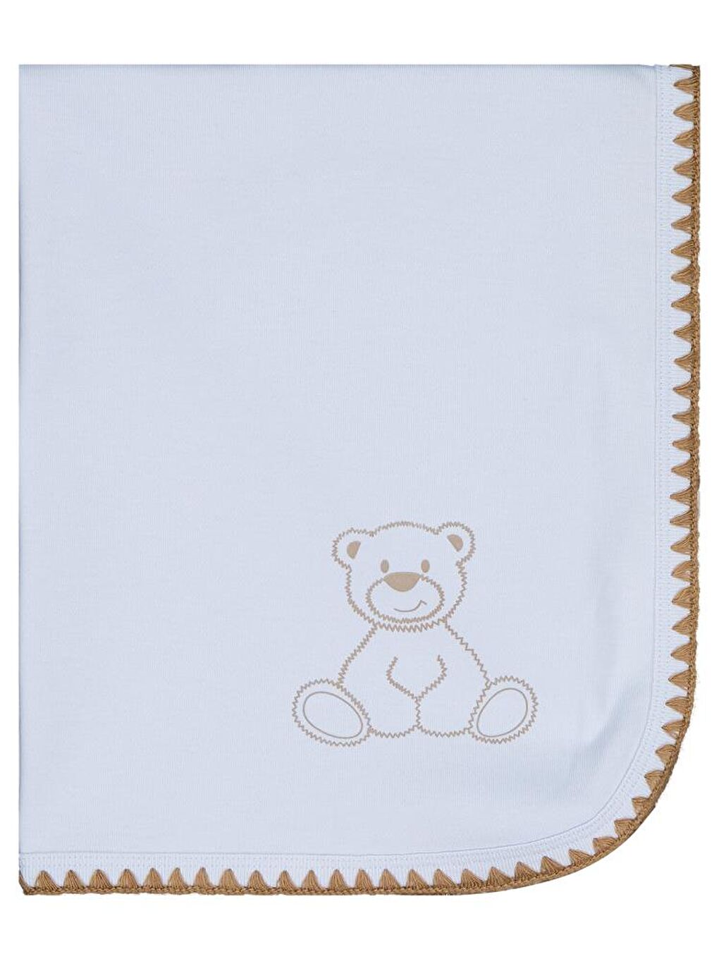 Baby Ayıcık Baskılı Battaniye - Mavi Standart-1