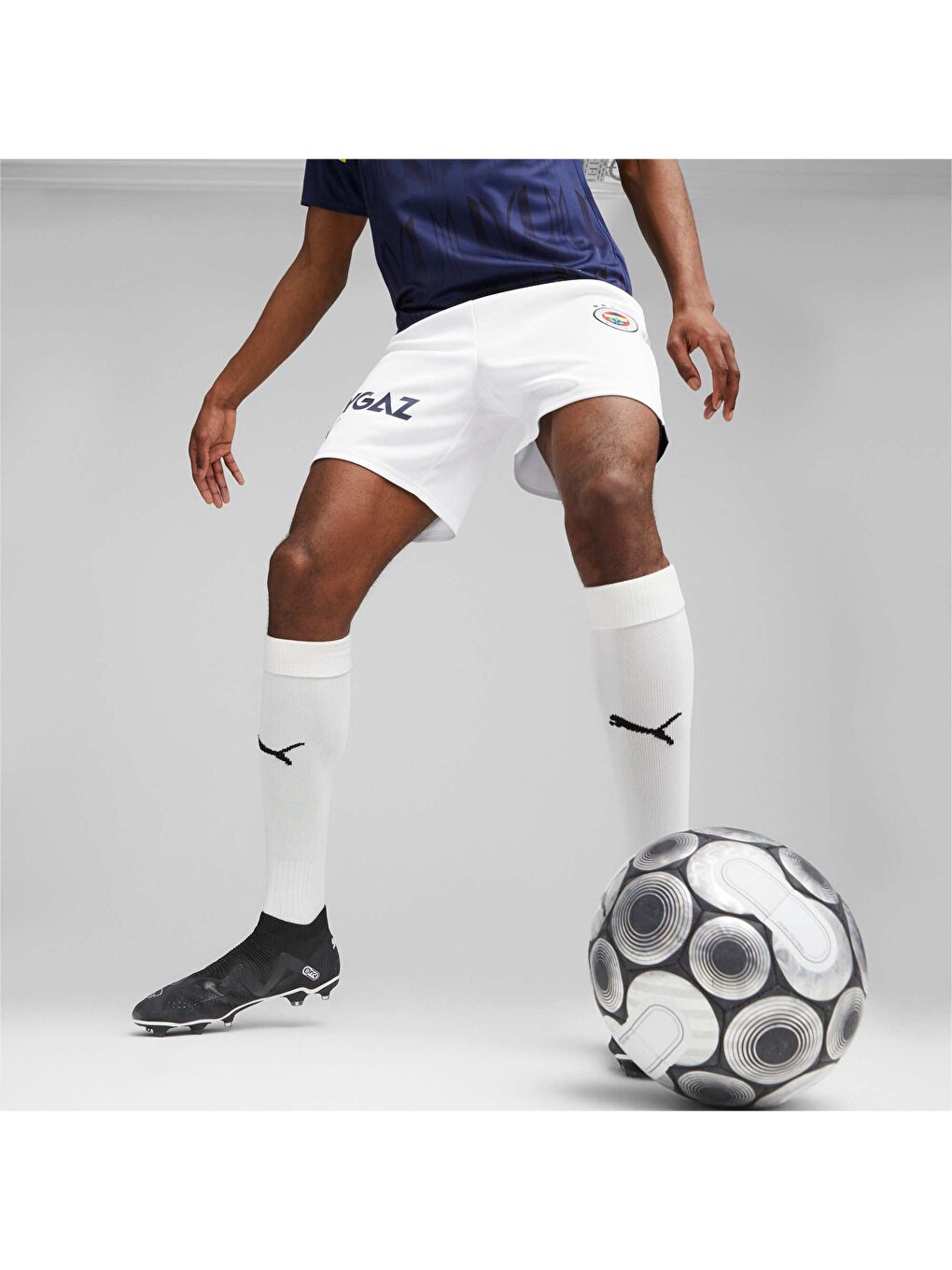 Beyaz Fenerbahçe S.K. 23/24 Erkek Şort-6