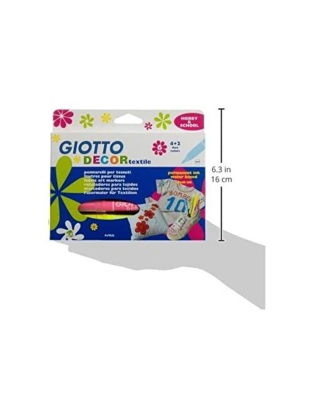 Decor Tekstil Kumaş Boyası 6 Renk (49480000)-3